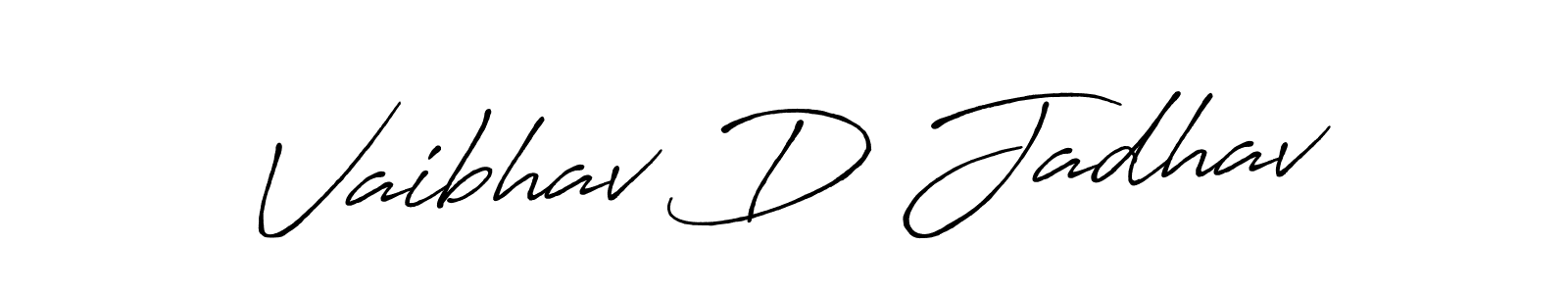 if you are searching for the best signature style for your name Vaibhav D Jadhav. so please give up your signature search. here we have designed multiple signature styles  using Antro_Vectra_Bolder. Vaibhav D Jadhav signature style 7 images and pictures png
