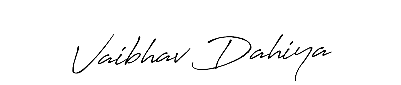 The best way (Antro_Vectra_Bolder) to make a short signature is to pick only two or three words in your name. The name Vaibhav Dahiya include a total of six letters. For converting this name. Vaibhav Dahiya signature style 7 images and pictures png