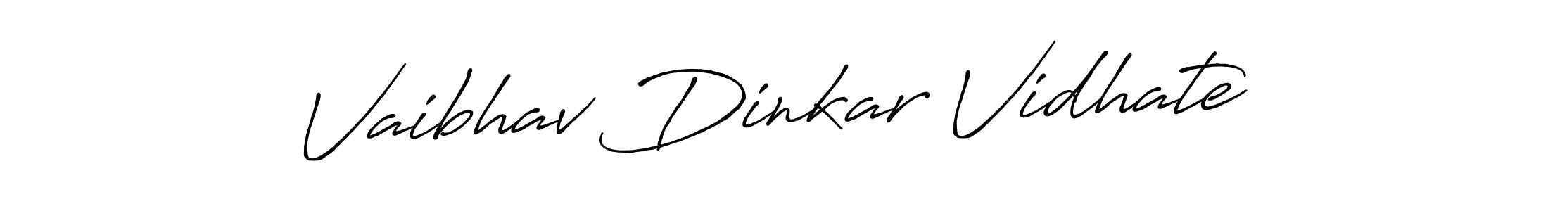 Use a signature maker to create a handwritten signature online. With this signature software, you can design (Antro_Vectra_Bolder) your own signature for name Vaibhav Dinkar Vidhate. Vaibhav Dinkar Vidhate signature style 7 images and pictures png