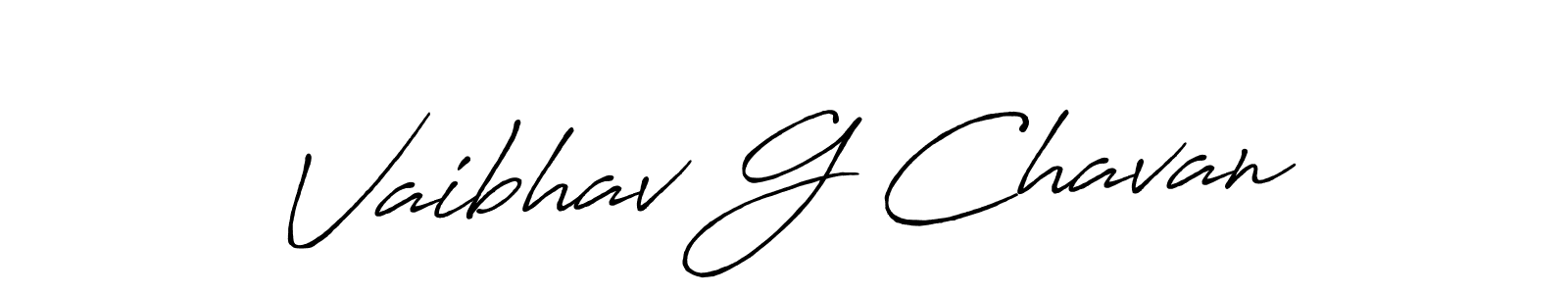 Also You can easily find your signature by using the search form. We will create Vaibhav G Chavan name handwritten signature images for you free of cost using Antro_Vectra_Bolder sign style. Vaibhav G Chavan signature style 7 images and pictures png
