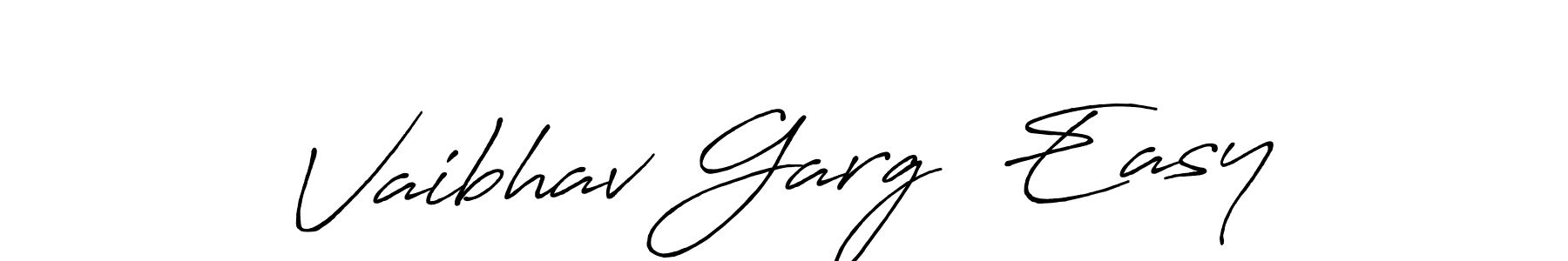 Create a beautiful signature design for name Vaibhav Garg  Easy. With this signature (Antro_Vectra_Bolder) fonts, you can make a handwritten signature for free. Vaibhav Garg  Easy signature style 7 images and pictures png