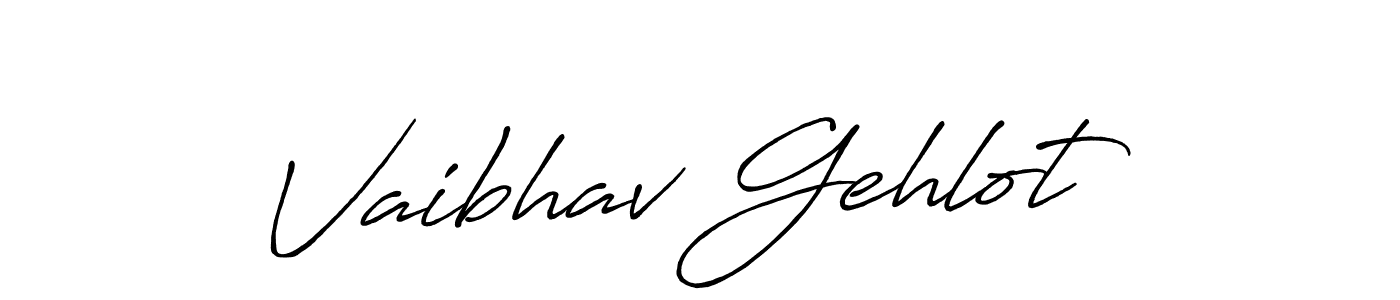 Also we have Vaibhav Gehlot name is the best signature style. Create professional handwritten signature collection using Antro_Vectra_Bolder autograph style. Vaibhav Gehlot signature style 7 images and pictures png