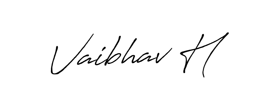 Make a short Vaibhav H signature style. Manage your documents anywhere anytime using Antro_Vectra_Bolder. Create and add eSignatures, submit forms, share and send files easily. Vaibhav H signature style 7 images and pictures png