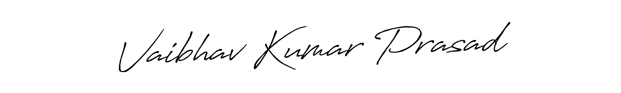 Use a signature maker to create a handwritten signature online. With this signature software, you can design (Antro_Vectra_Bolder) your own signature for name Vaibhav Kumar Prasad. Vaibhav Kumar Prasad signature style 7 images and pictures png