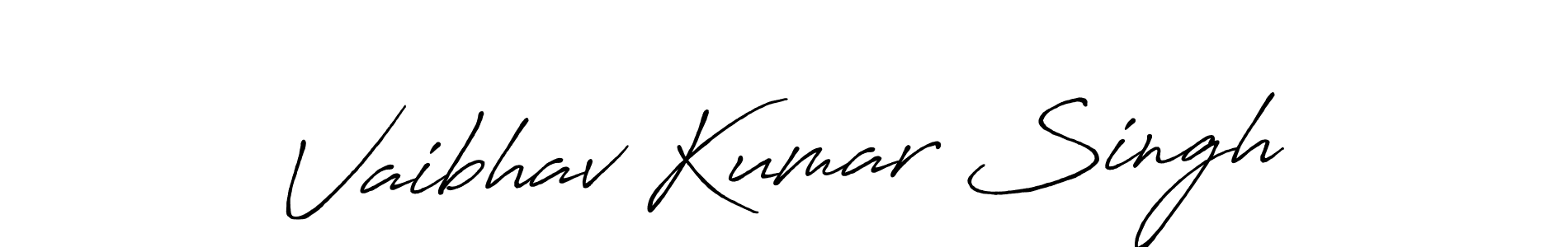 The best way (Antro_Vectra_Bolder) to make a short signature is to pick only two or three words in your name. The name Vaibhav Kumar Singh include a total of six letters. For converting this name. Vaibhav Kumar Singh signature style 7 images and pictures png