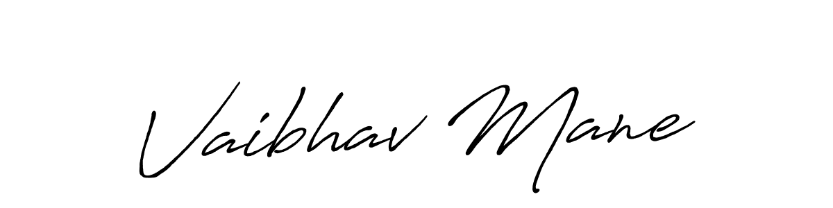 Vaibhav Mane stylish signature style. Best Handwritten Sign (Antro_Vectra_Bolder) for my name. Handwritten Signature Collection Ideas for my name Vaibhav Mane. Vaibhav Mane signature style 7 images and pictures png