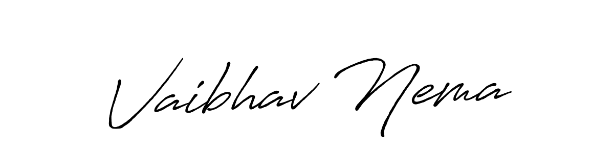 Make a beautiful signature design for name Vaibhav Nema. Use this online signature maker to create a handwritten signature for free. Vaibhav Nema signature style 7 images and pictures png