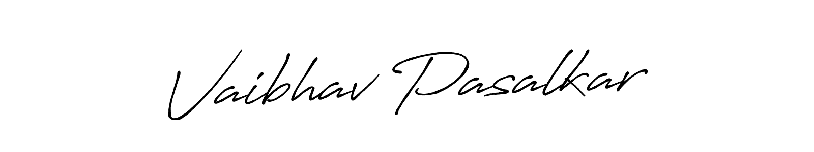 Use a signature maker to create a handwritten signature online. With this signature software, you can design (Antro_Vectra_Bolder) your own signature for name Vaibhav Pasalkar. Vaibhav Pasalkar signature style 7 images and pictures png