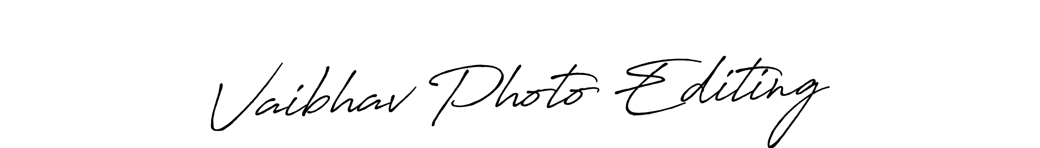 Use a signature maker to create a handwritten signature online. With this signature software, you can design (Antro_Vectra_Bolder) your own signature for name Vaibhav Photo Editing. Vaibhav Photo Editing signature style 7 images and pictures png