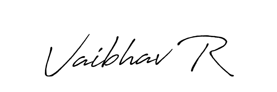 Design your own signature with our free online signature maker. With this signature software, you can create a handwritten (Antro_Vectra_Bolder) signature for name Vaibhav R. Vaibhav R signature style 7 images and pictures png