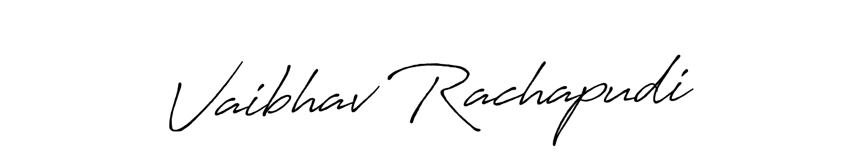 Also You can easily find your signature by using the search form. We will create Vaibhav Rachapudi name handwritten signature images for you free of cost using Antro_Vectra_Bolder sign style. Vaibhav Rachapudi signature style 7 images and pictures png