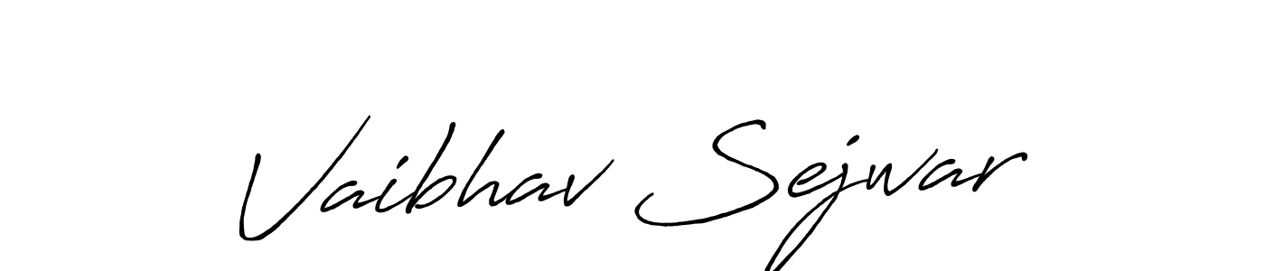 Also we have Vaibhav Sejwar name is the best signature style. Create professional handwritten signature collection using Antro_Vectra_Bolder autograph style. Vaibhav Sejwar signature style 7 images and pictures png