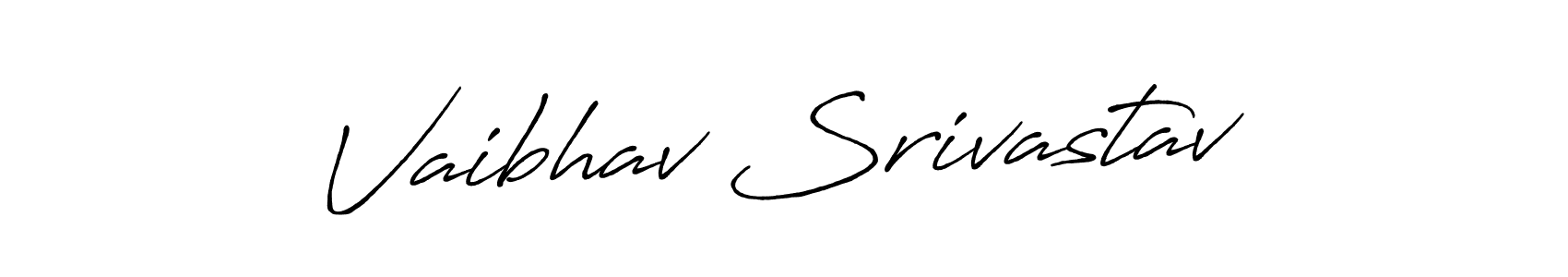 Make a beautiful signature design for name Vaibhav Srivastav. With this signature (Antro_Vectra_Bolder) style, you can create a handwritten signature for free. Vaibhav Srivastav signature style 7 images and pictures png