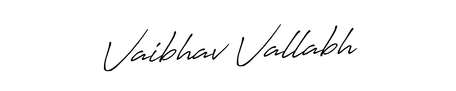 How to make Vaibhav Vallabh name signature. Use Antro_Vectra_Bolder style for creating short signs online. This is the latest handwritten sign. Vaibhav Vallabh signature style 7 images and pictures png