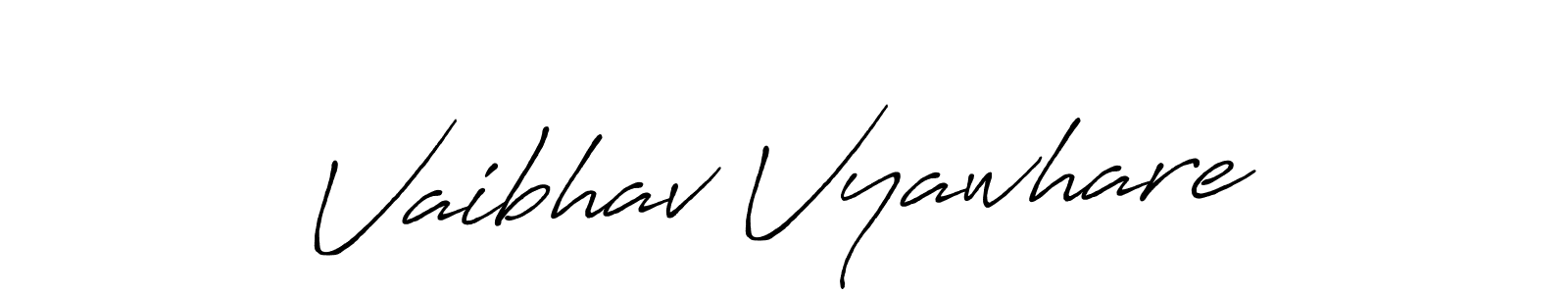 Similarly Antro_Vectra_Bolder is the best handwritten signature design. Signature creator online .You can use it as an online autograph creator for name Vaibhav Vyawhare. Vaibhav Vyawhare signature style 7 images and pictures png