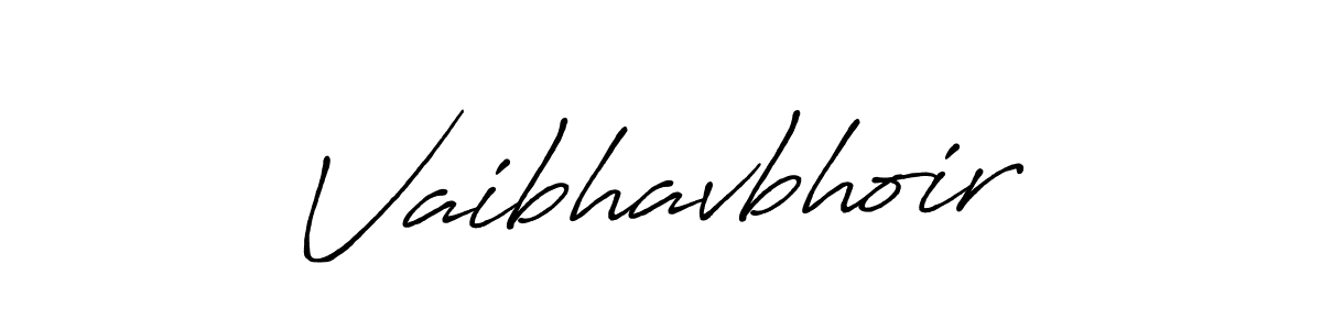 Create a beautiful signature design for name Vaibhavbhoir. With this signature (Antro_Vectra_Bolder) fonts, you can make a handwritten signature for free. Vaibhavbhoir signature style 7 images and pictures png