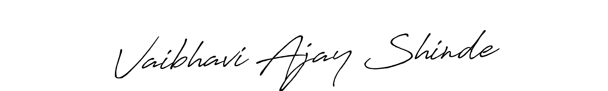 Similarly Antro_Vectra_Bolder is the best handwritten signature design. Signature creator online .You can use it as an online autograph creator for name Vaibhavi Ajay Shinde. Vaibhavi Ajay Shinde signature style 7 images and pictures png