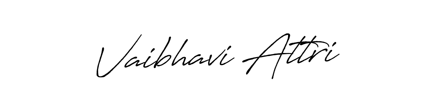 The best way (Antro_Vectra_Bolder) to make a short signature is to pick only two or three words in your name. The name Vaibhavi Attri include a total of six letters. For converting this name. Vaibhavi Attri signature style 7 images and pictures png