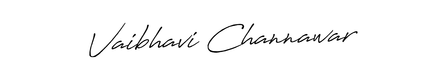 It looks lik you need a new signature style for name Vaibhavi Channawar. Design unique handwritten (Antro_Vectra_Bolder) signature with our free signature maker in just a few clicks. Vaibhavi Channawar signature style 7 images and pictures png