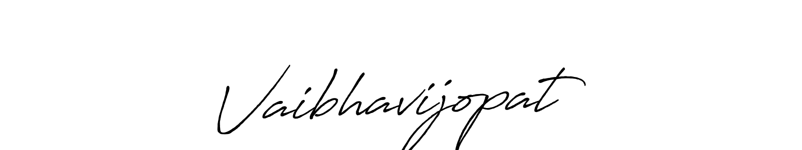 How to make Vaibhavijopat♥ signature? Antro_Vectra_Bolder is a professional autograph style. Create handwritten signature for Vaibhavijopat♥ name. Vaibhavijopat♥ signature style 7 images and pictures png