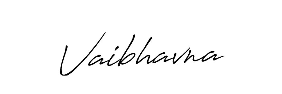 Create a beautiful signature design for name Vaibhavna. With this signature (Antro_Vectra_Bolder) fonts, you can make a handwritten signature for free. Vaibhavna signature style 7 images and pictures png