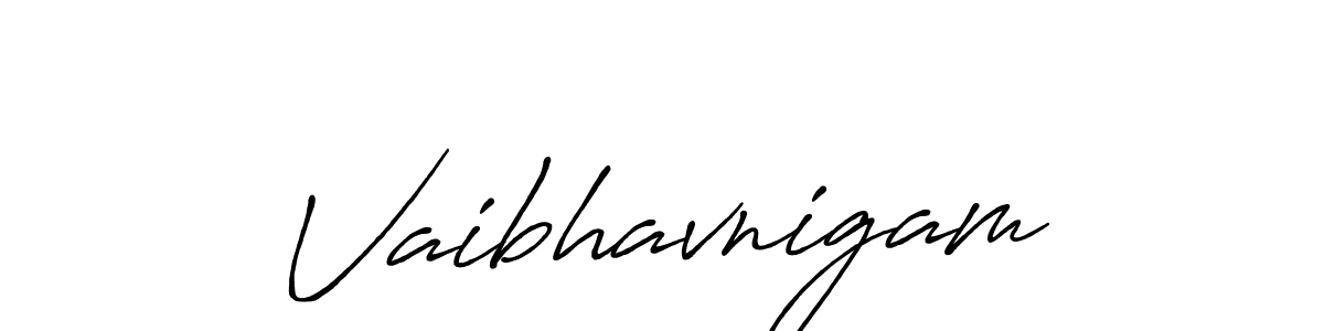 Antro_Vectra_Bolder is a professional signature style that is perfect for those who want to add a touch of class to their signature. It is also a great choice for those who want to make their signature more unique. Get Vaibhavnigam name to fancy signature for free. Vaibhavnigam signature style 7 images and pictures png