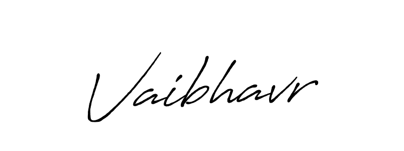 How to make Vaibhavr signature? Antro_Vectra_Bolder is a professional autograph style. Create handwritten signature for Vaibhavr name. Vaibhavr signature style 7 images and pictures png