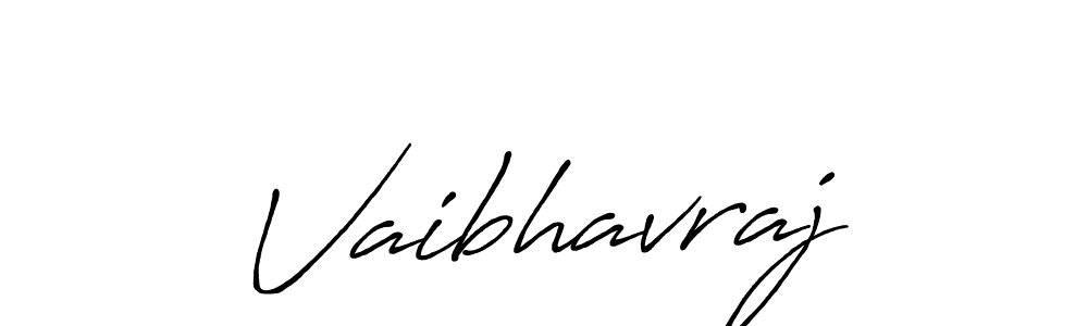 Also we have Vaibhavraj name is the best signature style. Create professional handwritten signature collection using Antro_Vectra_Bolder autograph style. Vaibhavraj signature style 7 images and pictures png