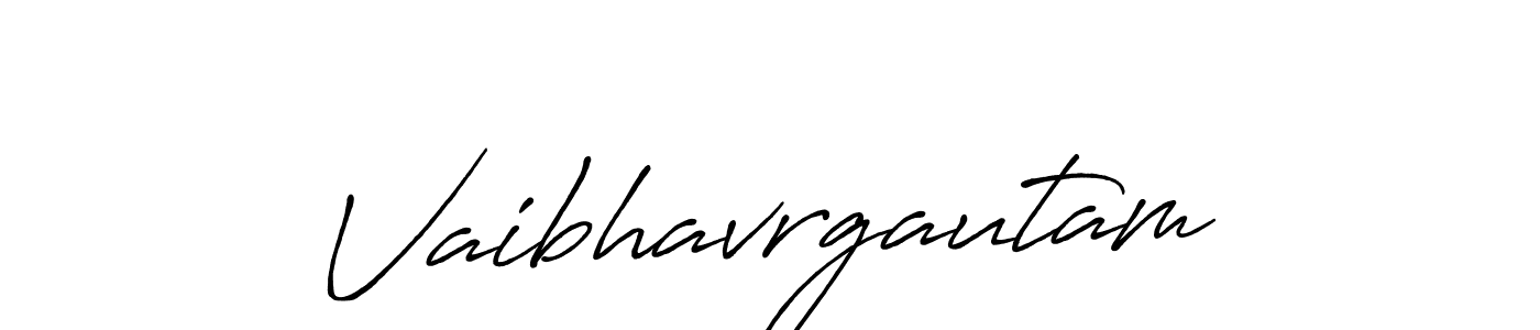 Design your own signature with our free online signature maker. With this signature software, you can create a handwritten (Antro_Vectra_Bolder) signature for name Vaibhavrgautam. Vaibhavrgautam signature style 7 images and pictures png