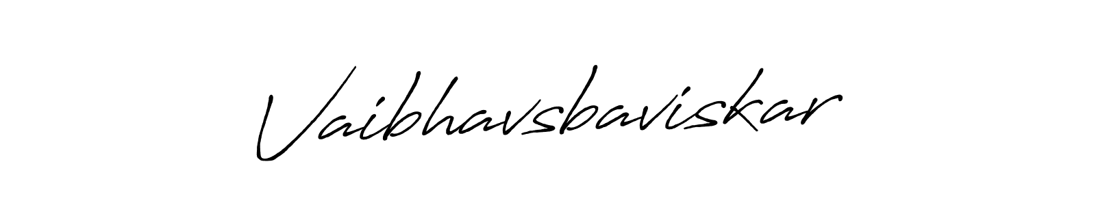 The best way (Antro_Vectra_Bolder) to make a short signature is to pick only two or three words in your name. The name Vaibhavsbaviskar include a total of six letters. For converting this name. Vaibhavsbaviskar signature style 7 images and pictures png