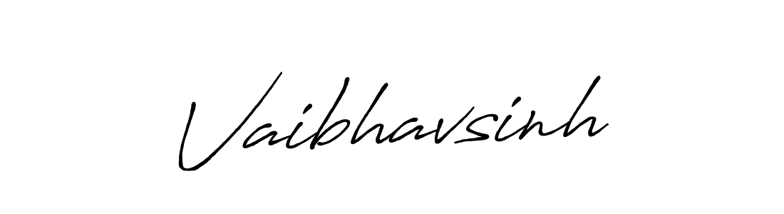 Use a signature maker to create a handwritten signature online. With this signature software, you can design (Antro_Vectra_Bolder) your own signature for name Vaibhavsinh. Vaibhavsinh signature style 7 images and pictures png