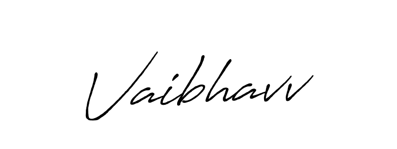 How to make Vaibhavv signature? Antro_Vectra_Bolder is a professional autograph style. Create handwritten signature for Vaibhavv name. Vaibhavv signature style 7 images and pictures png