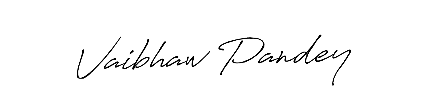 Also we have Vaibhaw Pandey name is the best signature style. Create professional handwritten signature collection using Antro_Vectra_Bolder autograph style. Vaibhaw Pandey signature style 7 images and pictures png