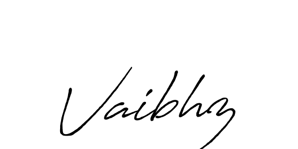Create a beautiful signature design for name Vaibhz. With this signature (Antro_Vectra_Bolder) fonts, you can make a handwritten signature for free. Vaibhz signature style 7 images and pictures png