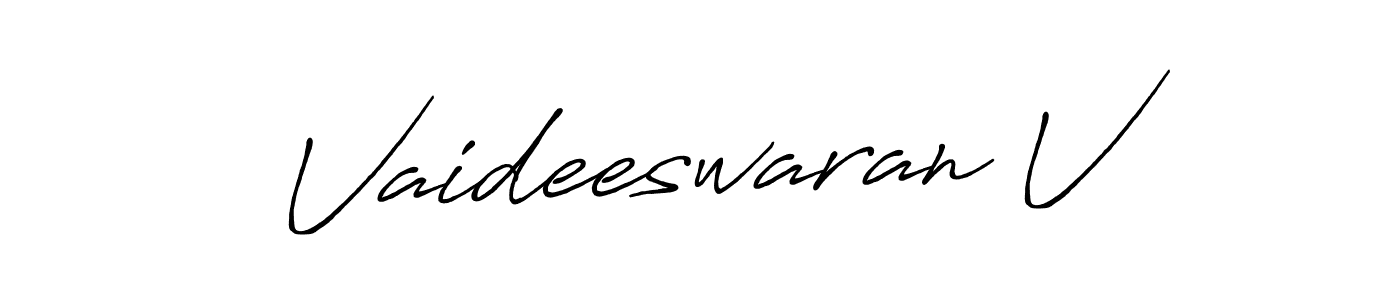 Make a beautiful signature design for name Vaideeswaran V. Use this online signature maker to create a handwritten signature for free. Vaideeswaran V signature style 7 images and pictures png