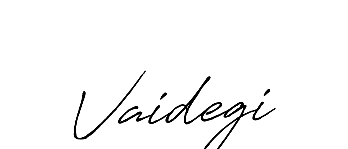 How to make Vaidegi signature? Antro_Vectra_Bolder is a professional autograph style. Create handwritten signature for Vaidegi name. Vaidegi signature style 7 images and pictures png