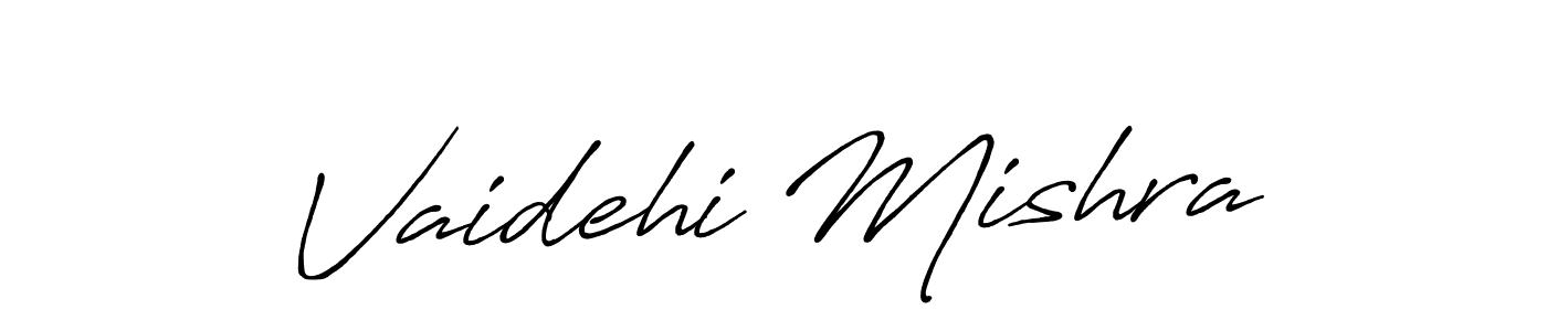 Also we have Vaidehi Mishra name is the best signature style. Create professional handwritten signature collection using Antro_Vectra_Bolder autograph style. Vaidehi Mishra signature style 7 images and pictures png