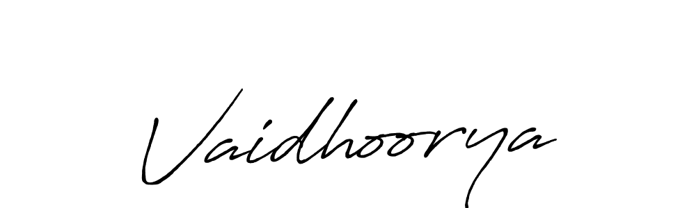 Here are the top 10 professional signature styles for the name Vaidhoorya. These are the best autograph styles you can use for your name. Vaidhoorya signature style 7 images and pictures png