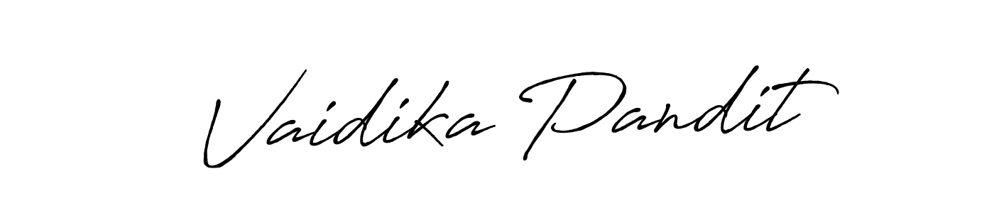 Make a short Vaidika Pandit signature style. Manage your documents anywhere anytime using Antro_Vectra_Bolder. Create and add eSignatures, submit forms, share and send files easily. Vaidika Pandit signature style 7 images and pictures png