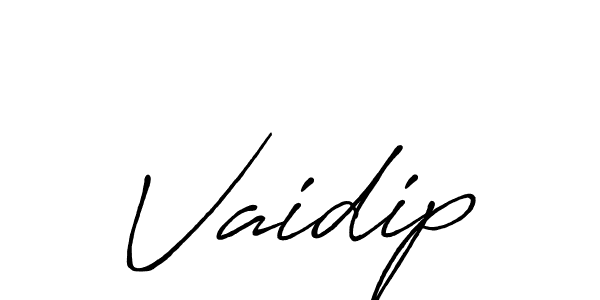 It looks lik you need a new signature style for name Vaidip. Design unique handwritten (Antro_Vectra_Bolder) signature with our free signature maker in just a few clicks. Vaidip signature style 7 images and pictures png