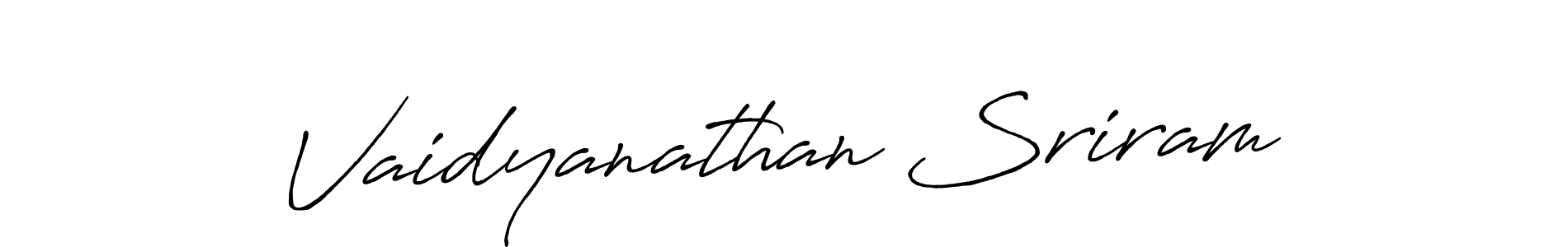 if you are searching for the best signature style for your name Vaidyanathan Sriram. so please give up your signature search. here we have designed multiple signature styles  using Antro_Vectra_Bolder. Vaidyanathan Sriram signature style 7 images and pictures png