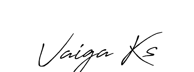 Make a beautiful signature design for name Vaiga Ks. Use this online signature maker to create a handwritten signature for free. Vaiga Ks signature style 7 images and pictures png