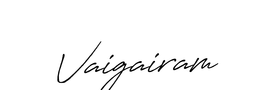 The best way (Antro_Vectra_Bolder) to make a short signature is to pick only two or three words in your name. The name Vaigairam include a total of six letters. For converting this name. Vaigairam signature style 7 images and pictures png
