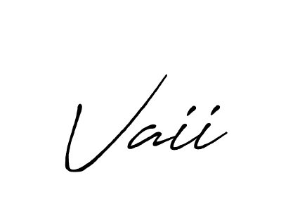 Create a beautiful signature design for name Vaii. With this signature (Antro_Vectra_Bolder) fonts, you can make a handwritten signature for free. Vaii signature style 7 images and pictures png
