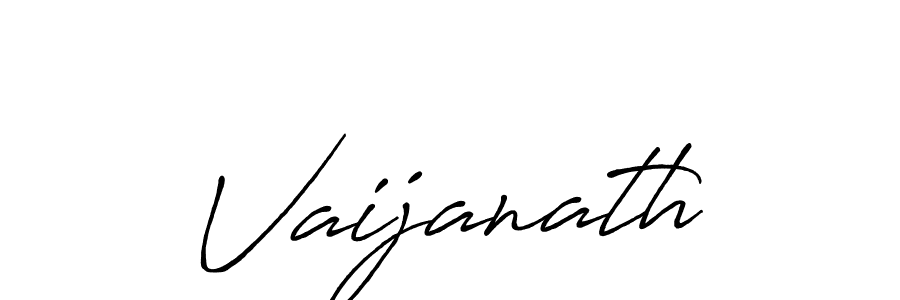 Use a signature maker to create a handwritten signature online. With this signature software, you can design (Antro_Vectra_Bolder) your own signature for name Vaijanath. Vaijanath signature style 7 images and pictures png