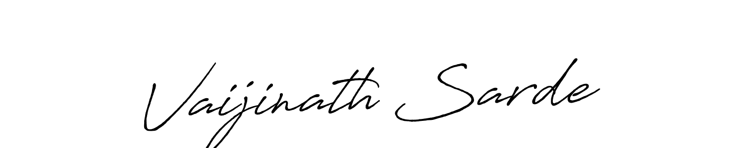 Use a signature maker to create a handwritten signature online. With this signature software, you can design (Antro_Vectra_Bolder) your own signature for name Vaijinath Sarde. Vaijinath Sarde signature style 7 images and pictures png