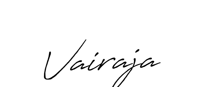 Make a beautiful signature design for name Vairaja. With this signature (Antro_Vectra_Bolder) style, you can create a handwritten signature for free. Vairaja signature style 7 images and pictures png