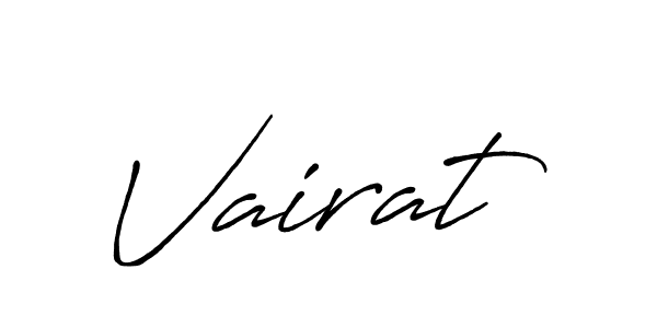 Make a beautiful signature design for name Vairat. With this signature (Antro_Vectra_Bolder) style, you can create a handwritten signature for free. Vairat signature style 7 images and pictures png