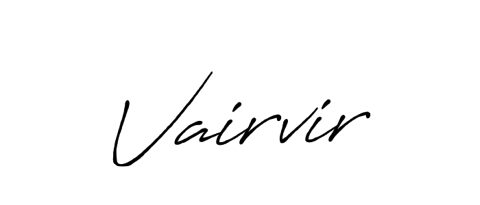 Make a beautiful signature design for name Vairvir. With this signature (Antro_Vectra_Bolder) style, you can create a handwritten signature for free. Vairvir signature style 7 images and pictures png