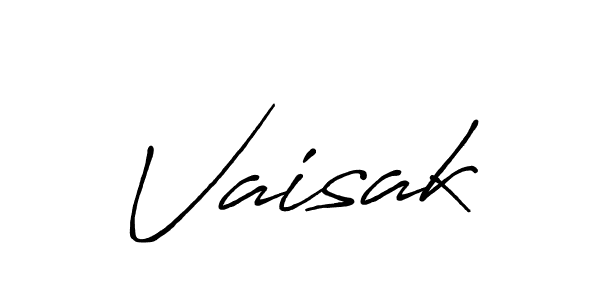 How to make Vaisak name signature. Use Antro_Vectra_Bolder style for creating short signs online. This is the latest handwritten sign. Vaisak signature style 7 images and pictures png